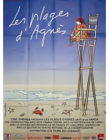 Les Plages d'Agnès — affiche originale française 120x160...