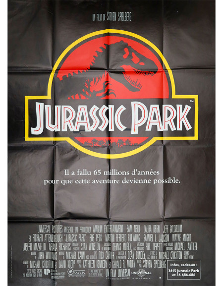 Jurassic Park — affiche originale française 120×160 cm...