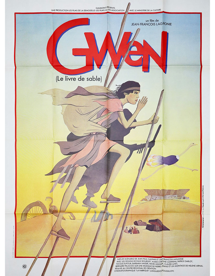 Gwen, le livre de sable - 120x160 cm - pliée