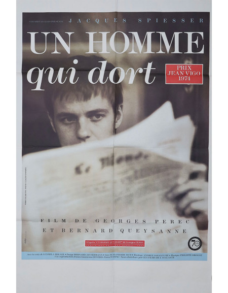 Un homme qui dort - 80x120 cm - pliée