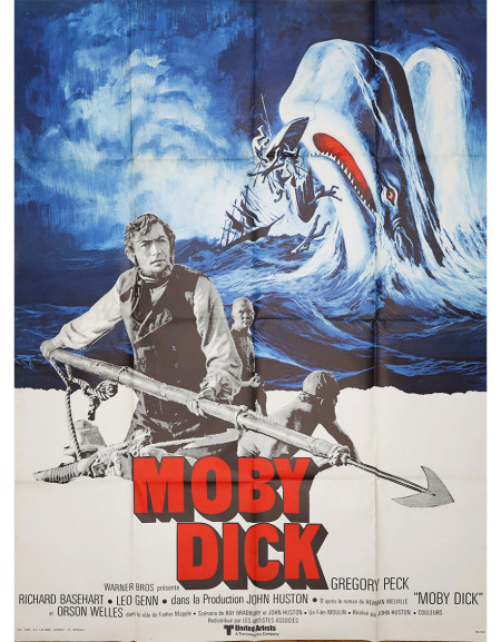 Moby Dick — affiche originale française 120x160 cm...