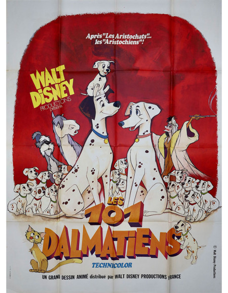 Les 101 Dalmatiens — affiche originale française 120×160...