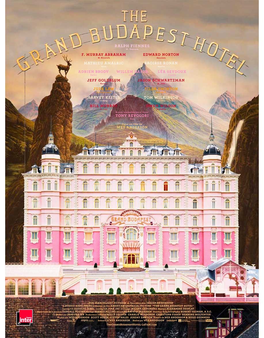 Grand Budapest Hotel – affiche originale...