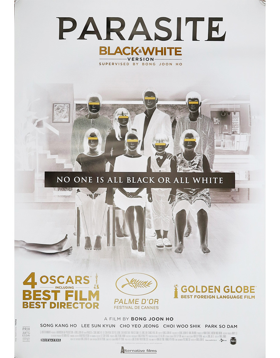 Parasite version black and white - 70x100 cm -...