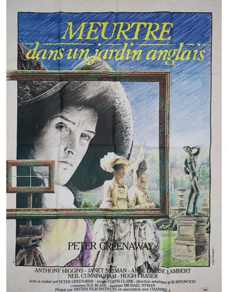 Meurtre dans un jardin anglais - 120x160 cm - pliée