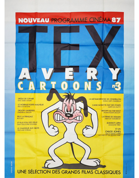 Tex Avery - Cartoons N°3 - 120x160 cm - pliée