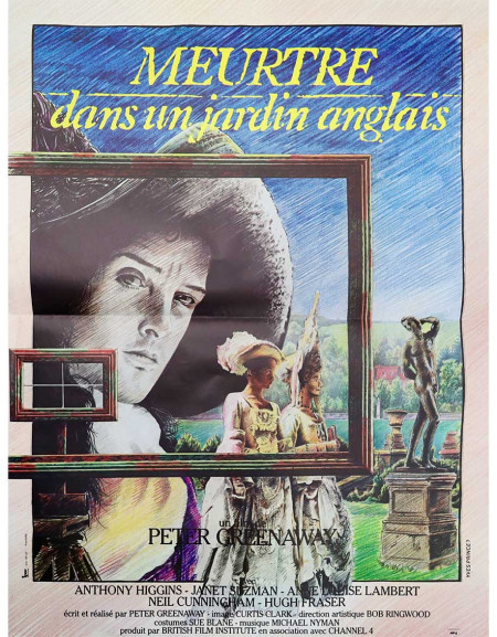 Meurtre dans un jardin anglais - 40x53 cm - pliée