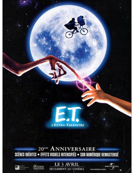 E.T. l'Extra-Terrestre — affiche originale française...