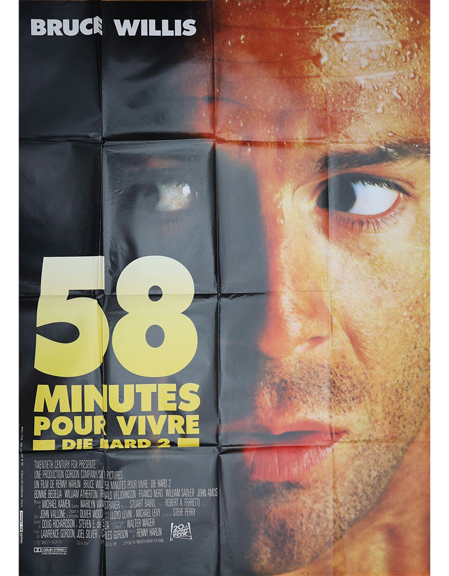 58 minutes pour vivre - 120x160 cm - pliée