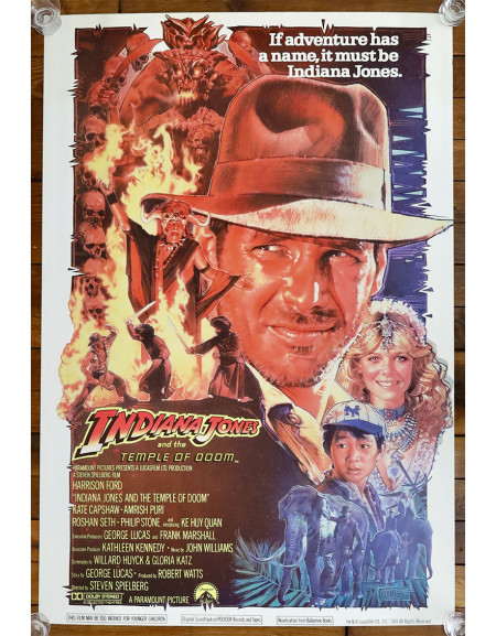 Indiana Jones et le Temple Maudit — affiche originale...
