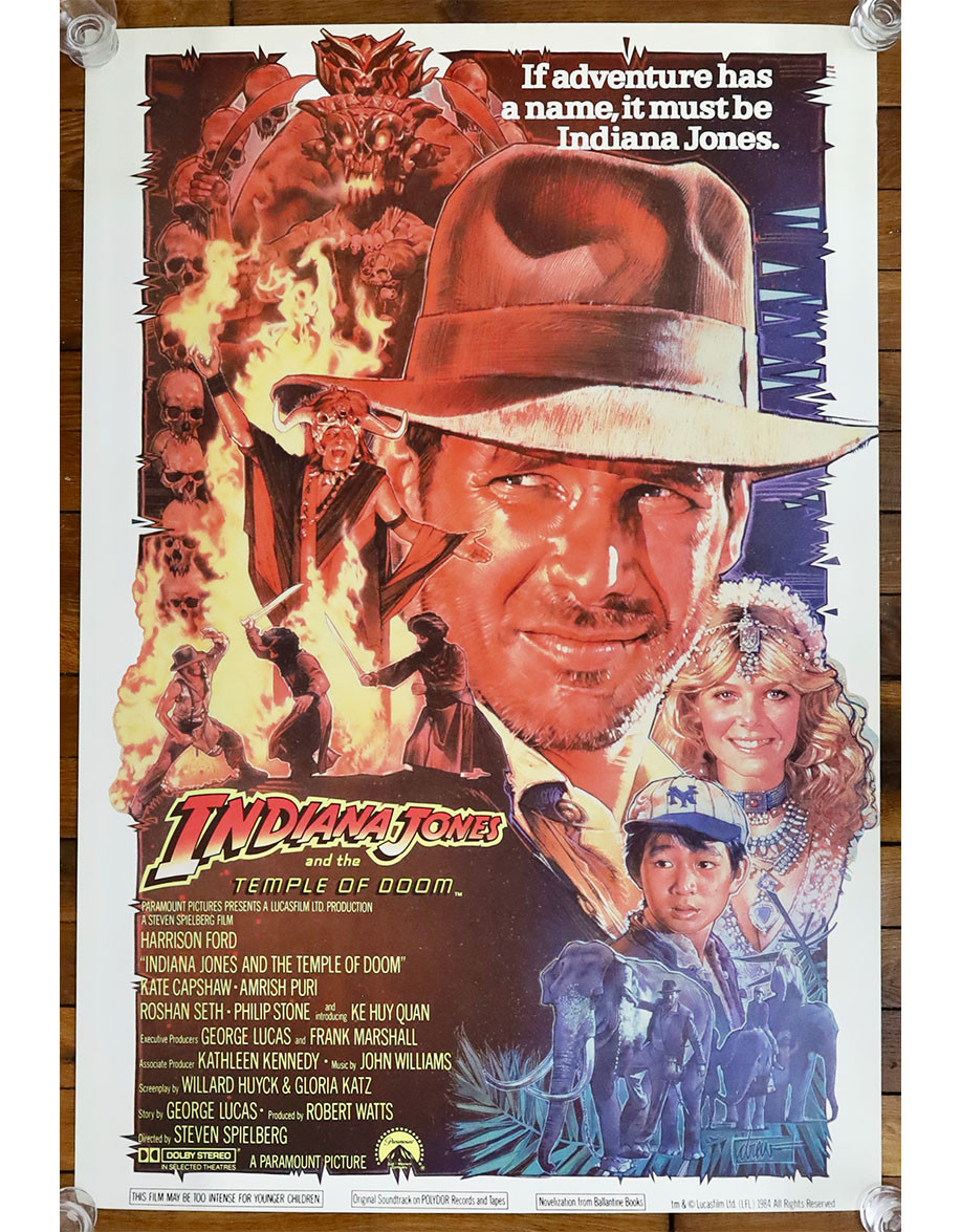 Indiana Jones et le temple maudit - 69x104 cm -...