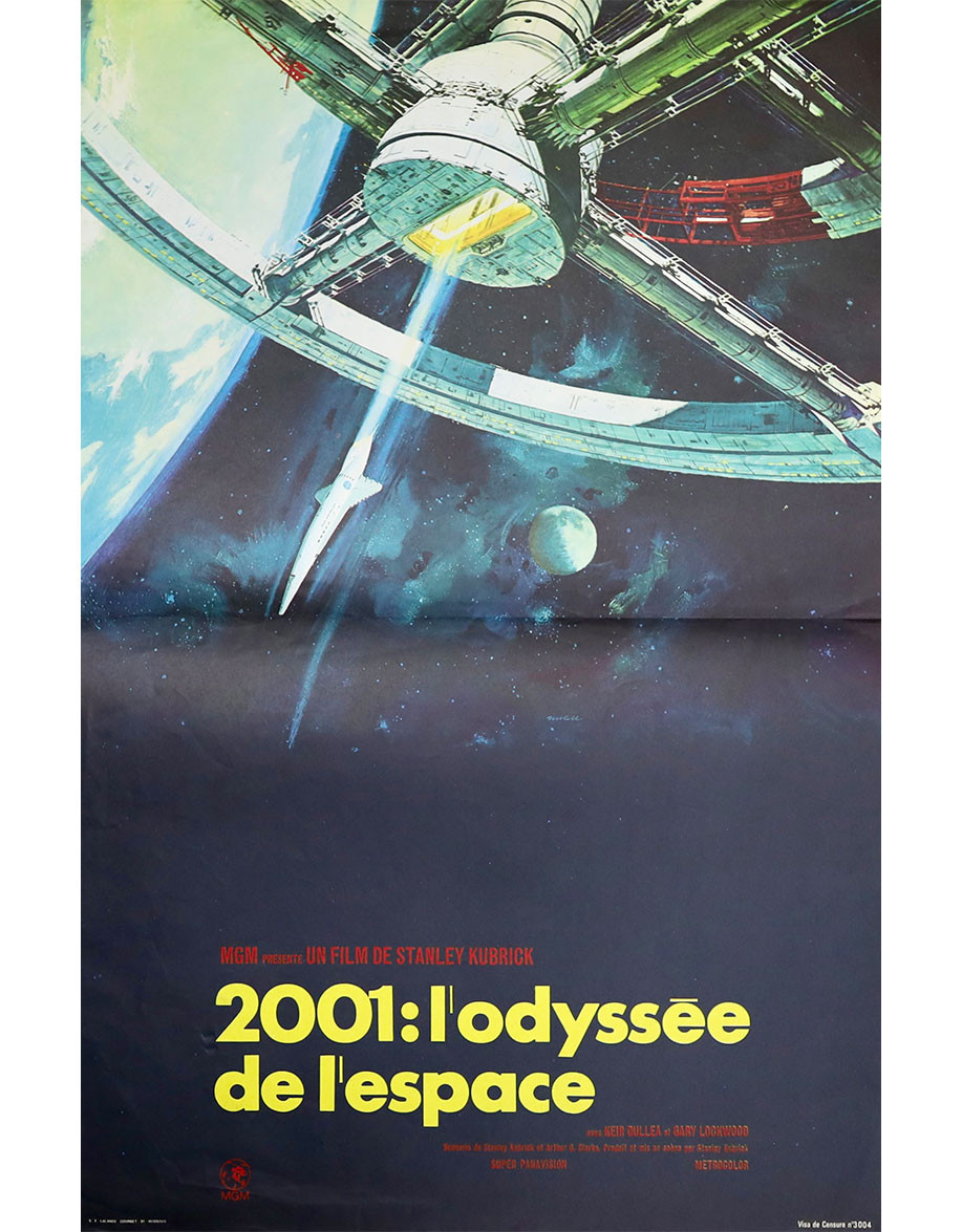 2001, L'Odyssée de l'Espace - 40x60 cm - pliée