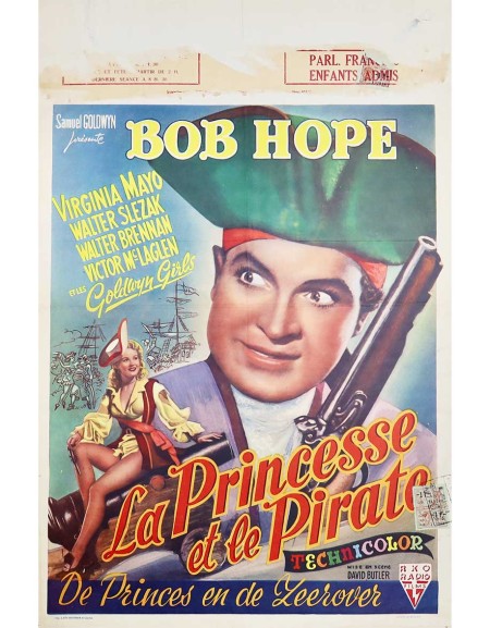 La princesse et le pirate - 35x55 cm - pliée