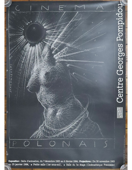Le cinéma polonais — affiche originale exposition Centre...