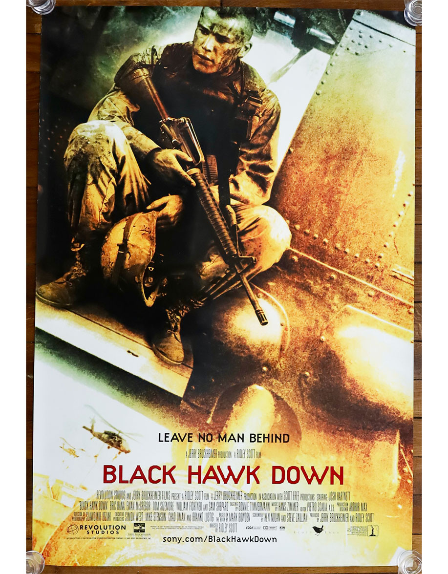 La chute du faucon noir - 69x104 cm - roulée