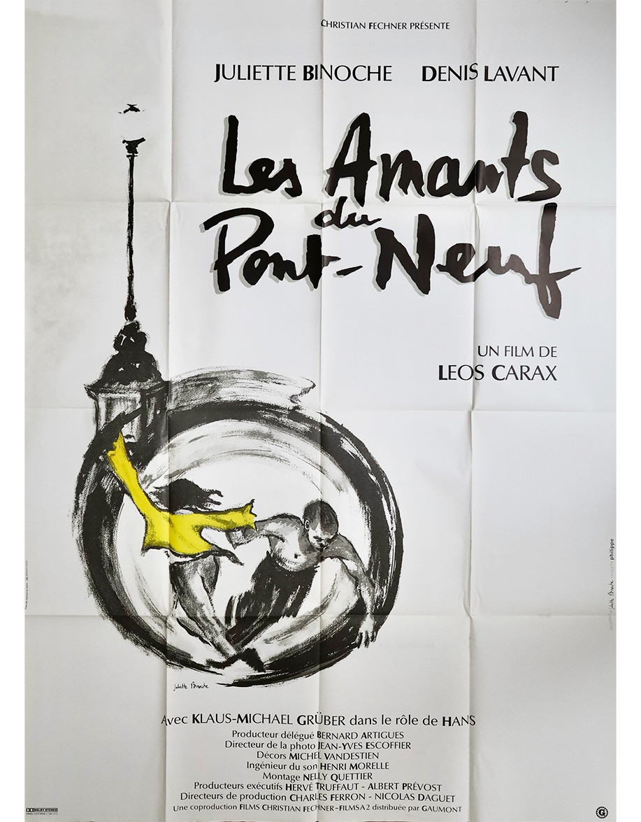 Les Amants du Pont-Neuf - 120x160 cm - pliée