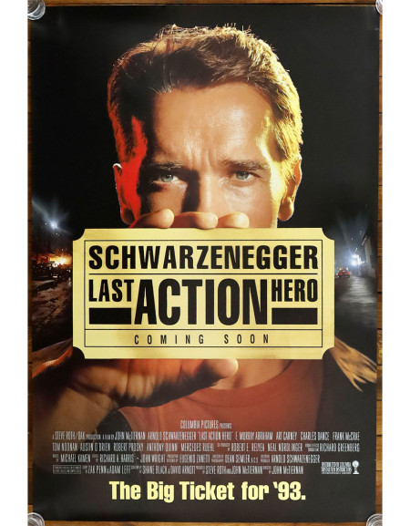 Last Action Hero — affiche originale américaine 69×104 cm...