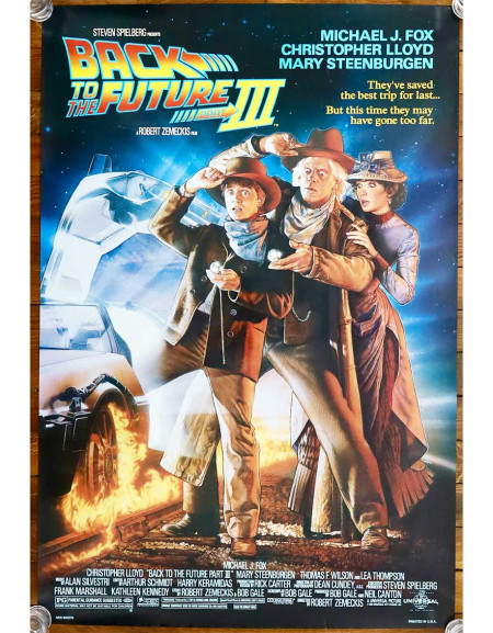 Retour vers le Futur 3 — affiche originale américaine...