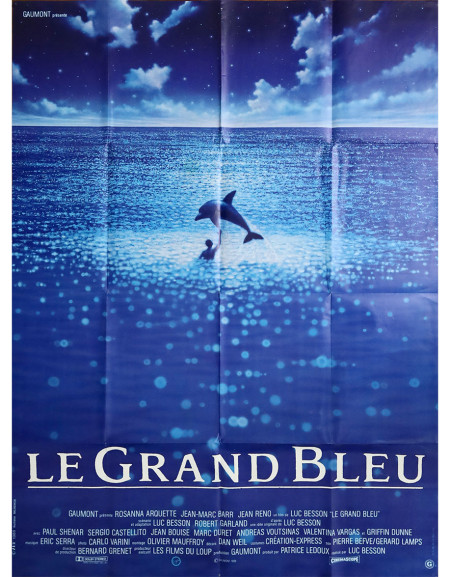 Le Grand Bleu — affiche originale française 120×160 cm...