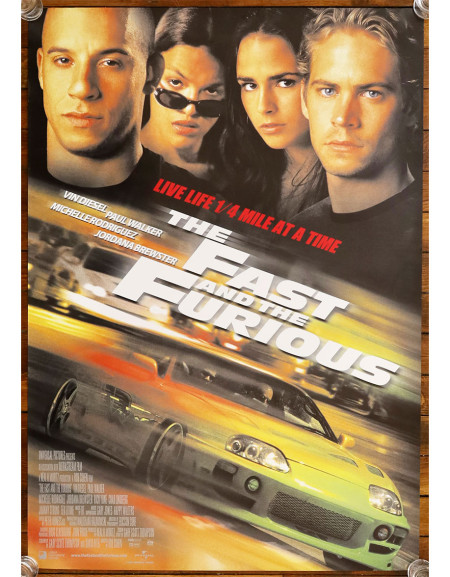 The Fast and the Furious — affiche originale américaine...