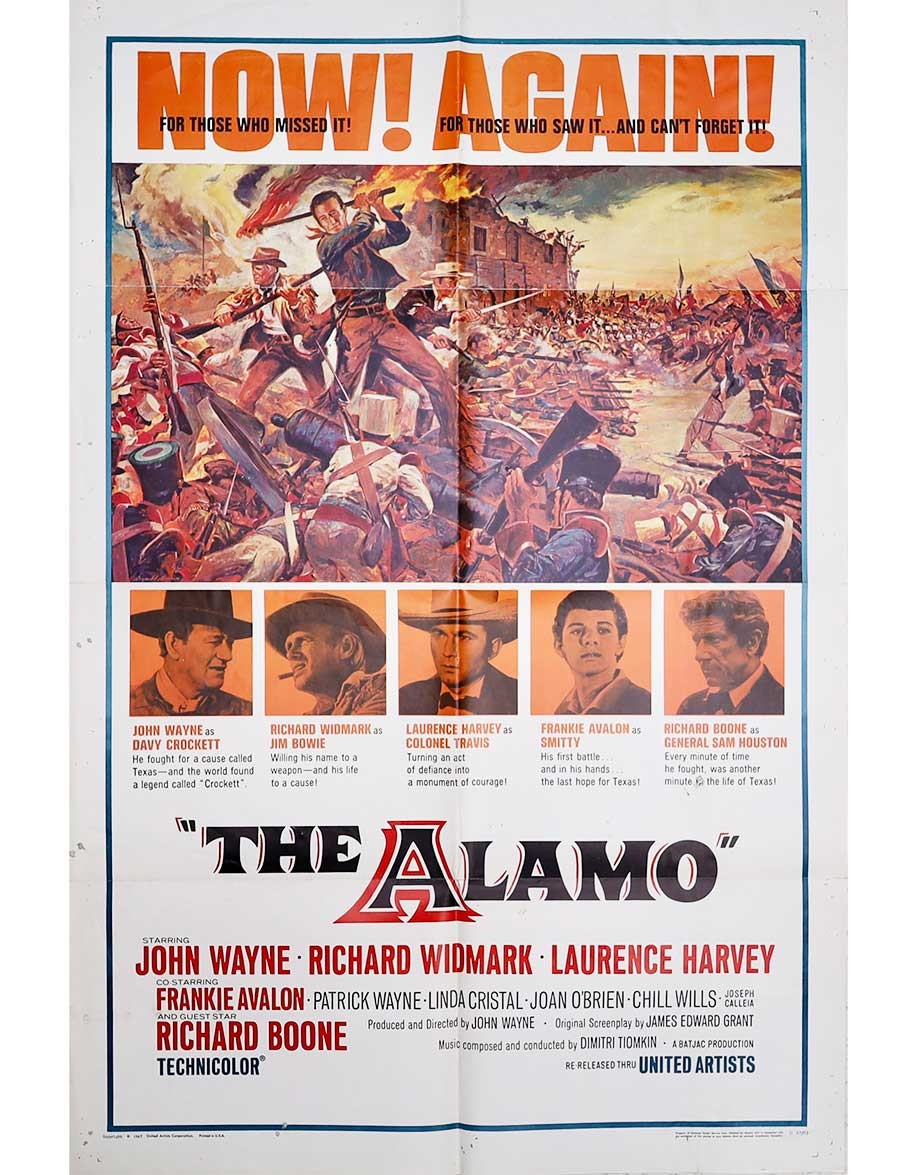 Alamo — affiche originale américaine 69×104 cm...