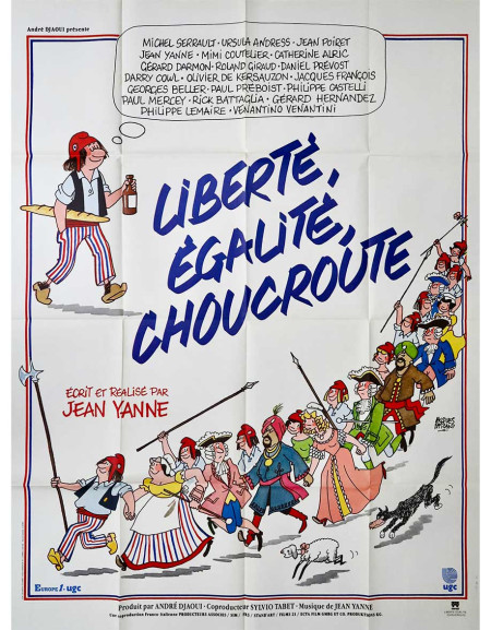 Liberté, égalité, choucroute - 120x160 cm - pliée