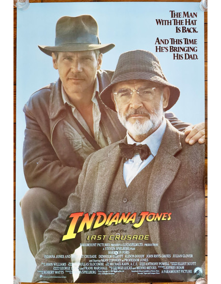 Indiana Jones et la Dernière Croisade — affiche originale...