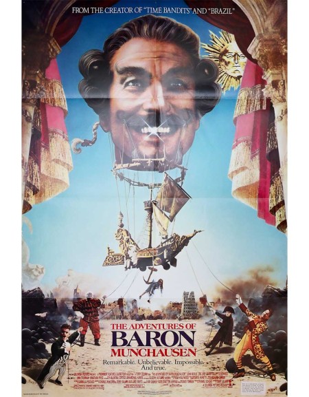 Les Aventures du baron de Munchausen — affiche originale...