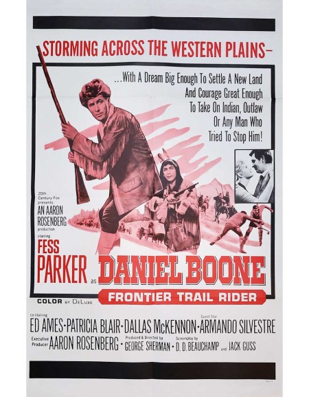 Daniel Boone, le trappeur - 69x104 cm - pliée