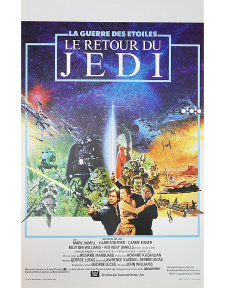 Le Retour du Jedi — affiche originale belge 35×55 cm...
