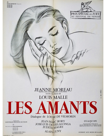 Les Amants — affiche originale française 60x80 cm (1967)...