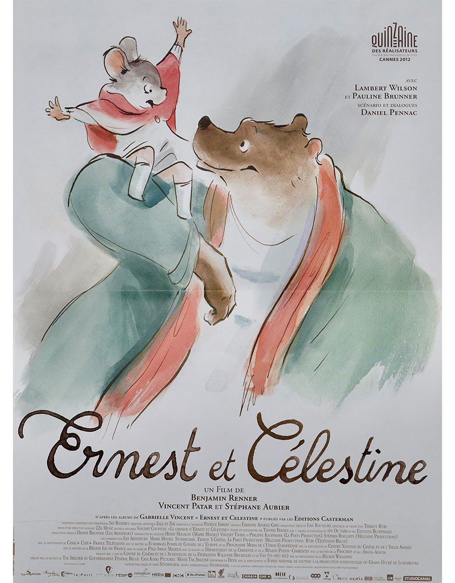 Ernest et Célestine - 40x53 cm - pliée