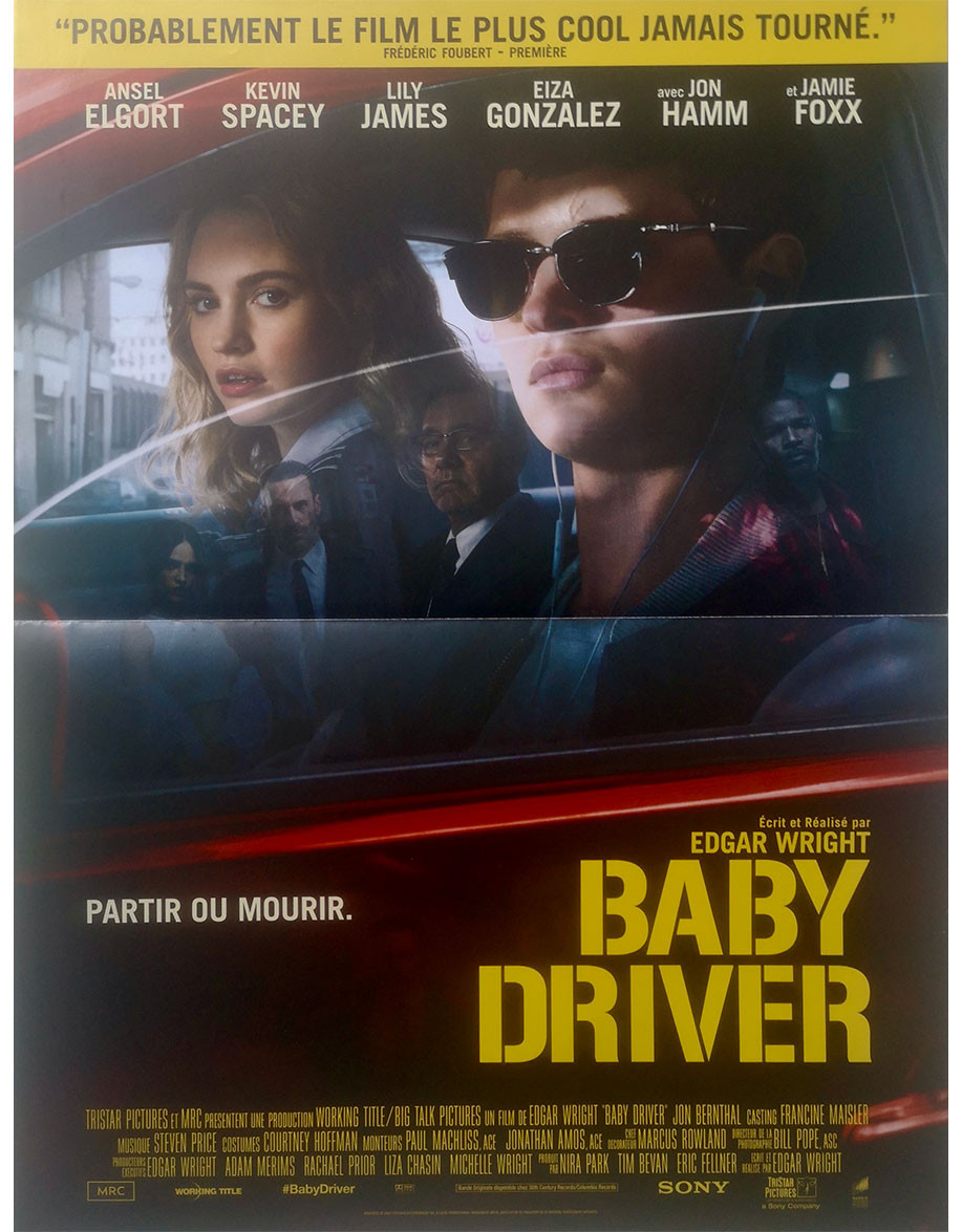 Baby Driver - 40x53 cm - pliée