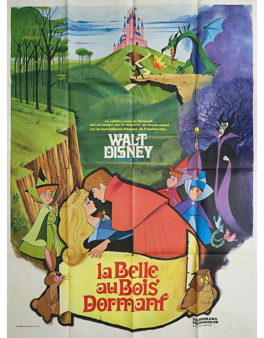 La belle au bois dormant - 120x160 cm - pliée