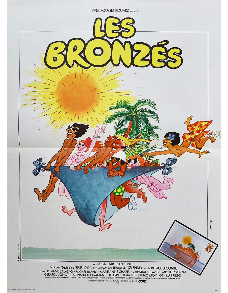 Les bronzés - 40x53 cm - pliée
