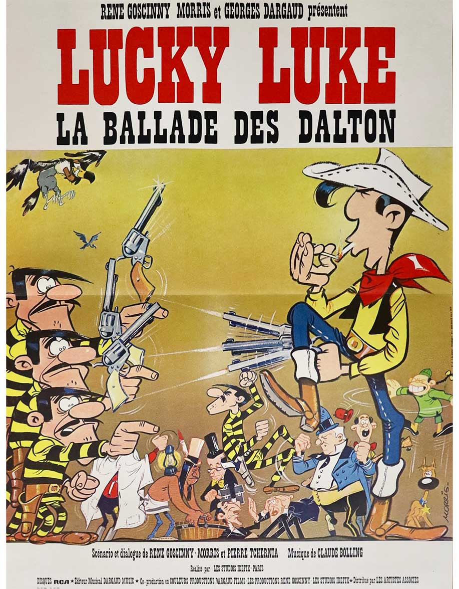 Lucky Luke : La ballade des Dalton - 40x53 cm -...
