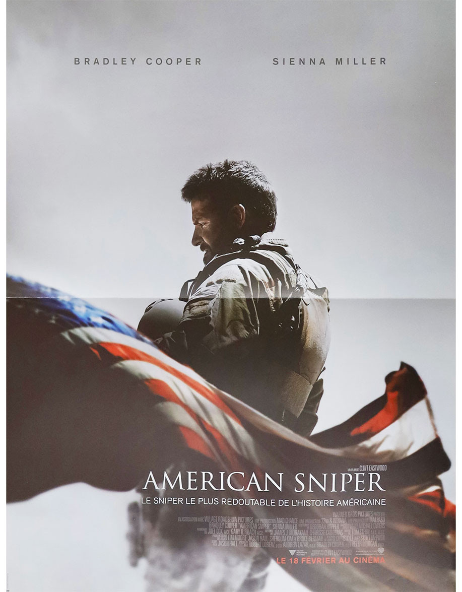 American sniper - 40x53 cm - pliée