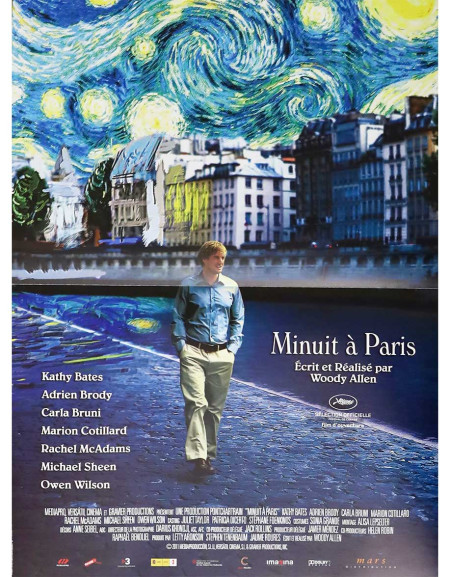 Minuit à Paris - 40x53 cm - pliée