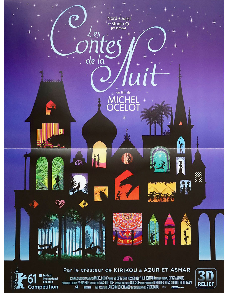 Les contes de la nuit - 40x53 cm - pliée