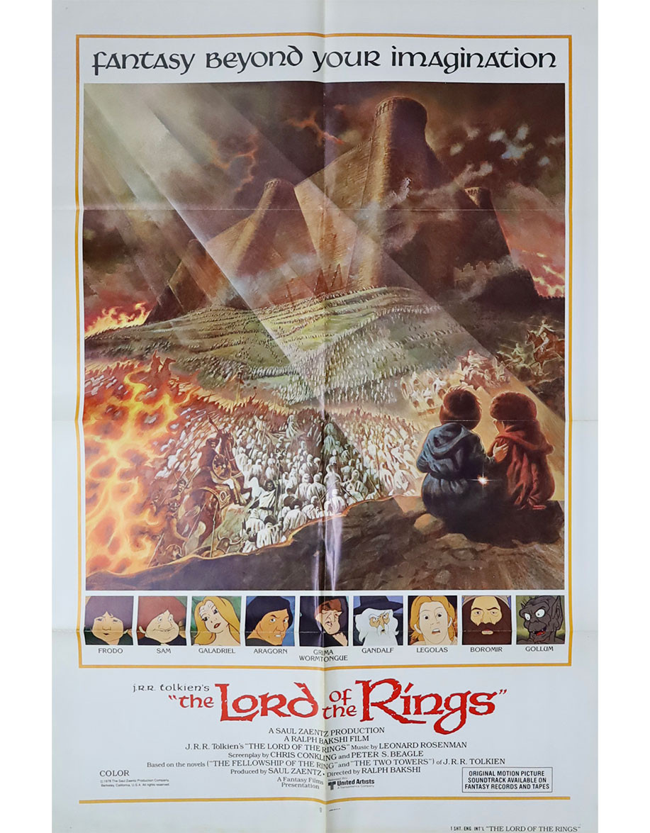 Le seigneur des anneaux - 69x104 cm - pliée