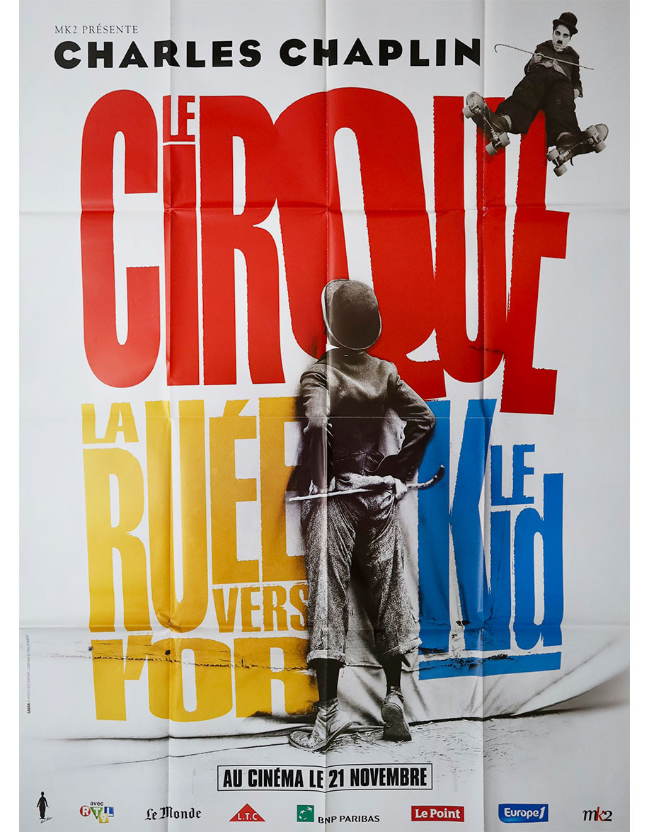 Rétrospective Charlie Chaplin - 120x160 cm - pliée