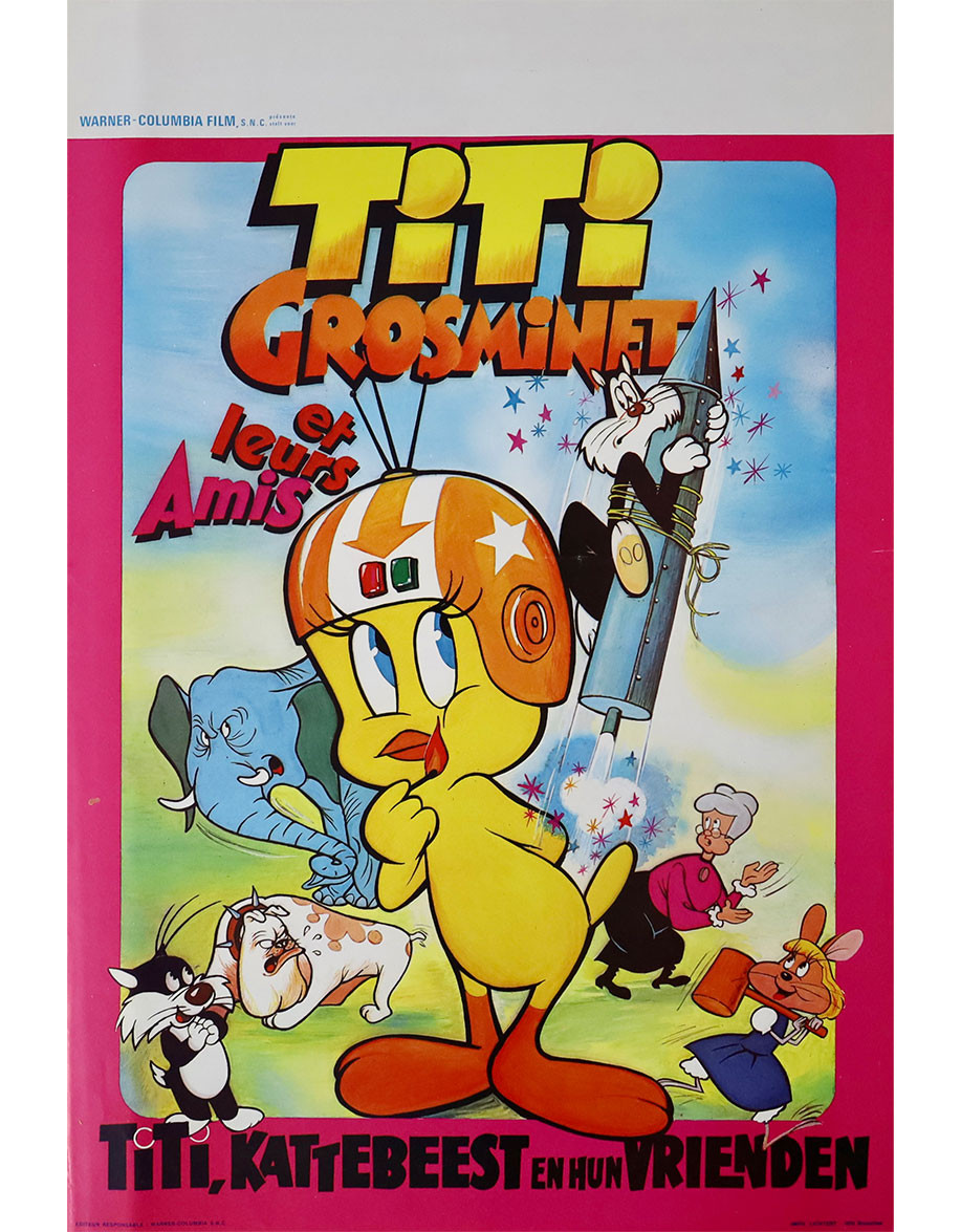 Titi, Grosminet et leurs amis - 35x55 cm - roulée