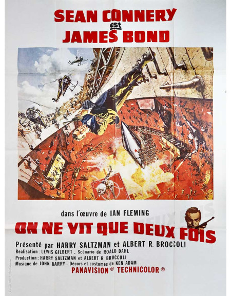On ne vit que deux fois — affiche originale française...