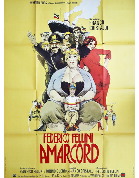 Amarcord — affiche originale française 120x160 cm (1974)...