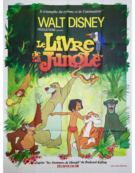 Le livre de la jungle - 120x160 cm - pliée