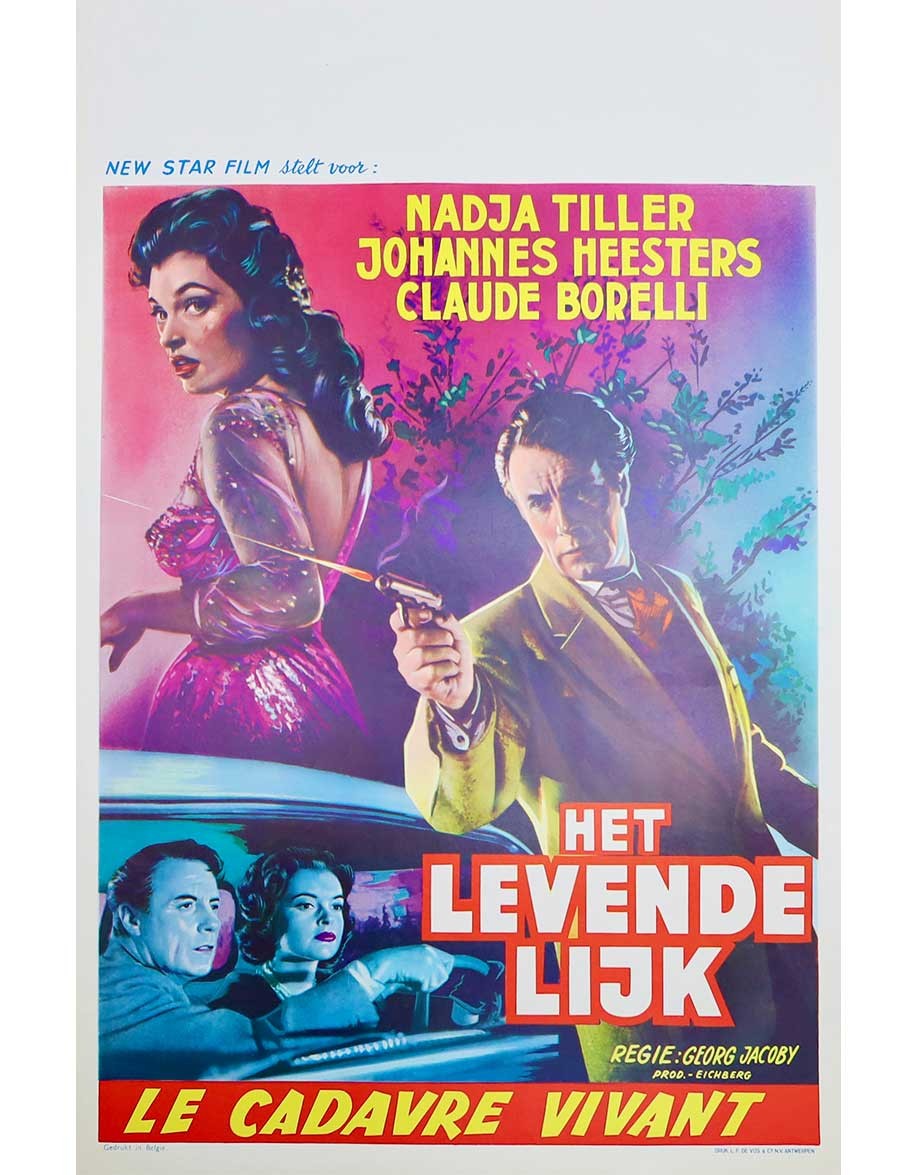 Le Cadavre vivant — affiche originale belge...