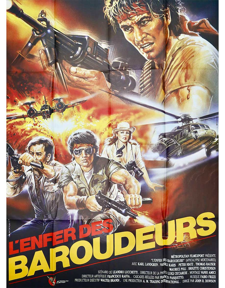 L'enfer des baroudeurs - 120x160 cm - pliée