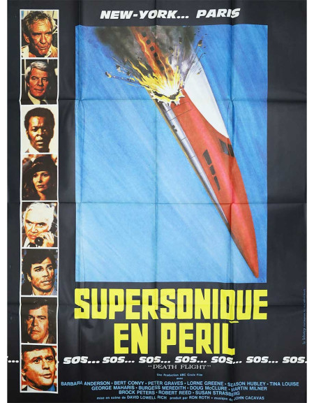 Supersonique en péril - 120x160 cm - pliée