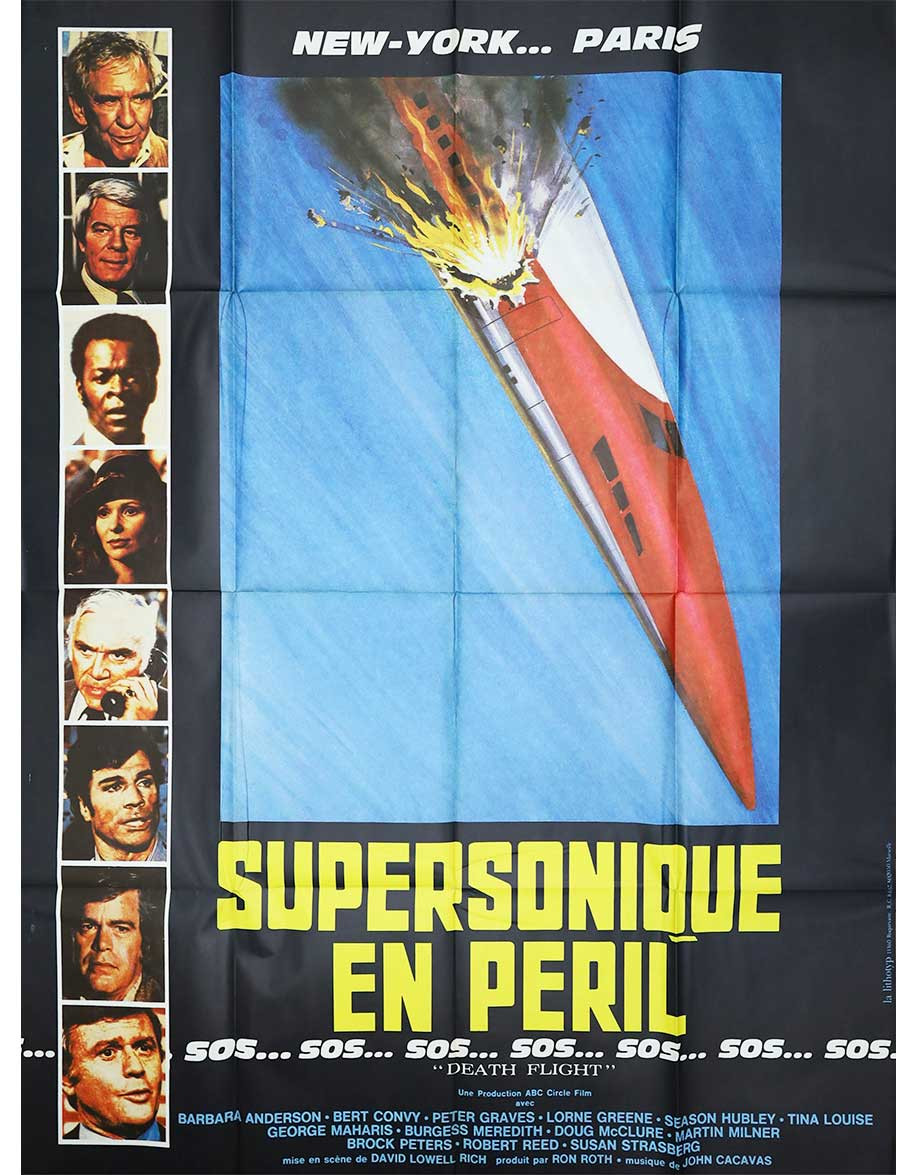 Supersonique en péril - 120x160 cm - pliée