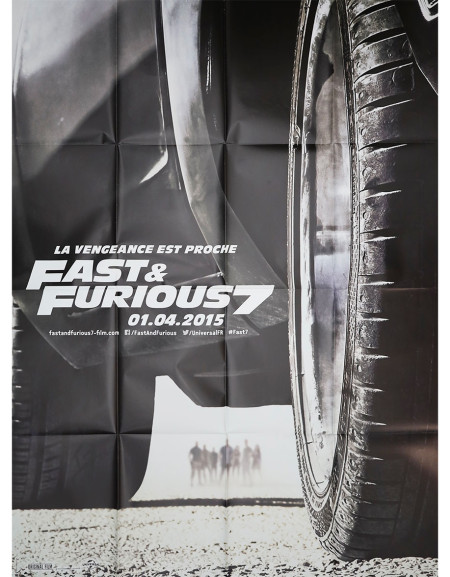 Fast and Furious 7 - 120x160 cm - pliée